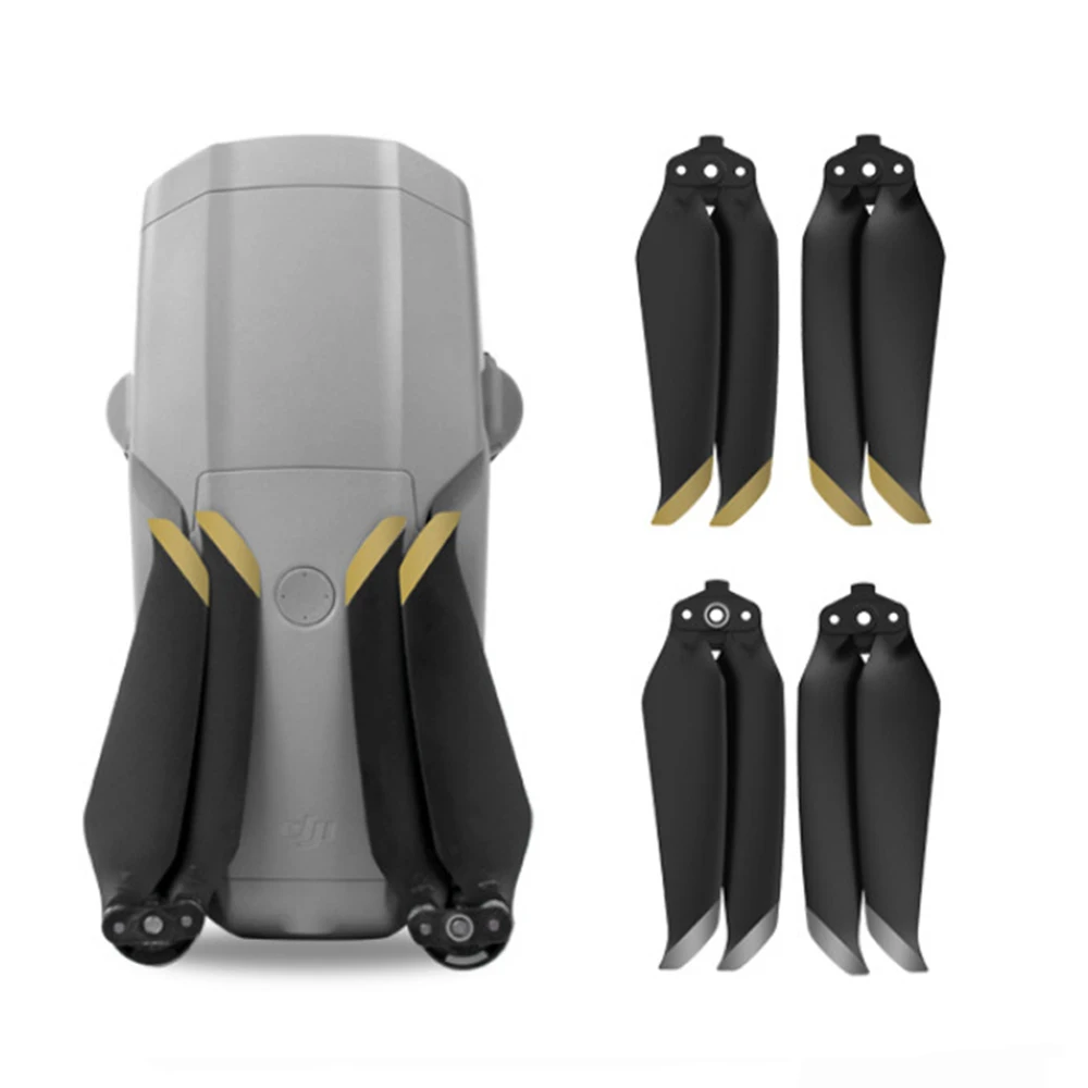 Hélices de rechange 7238F installées sur un drone DJI Air 2S en vol