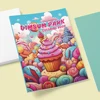 1pc, Dessert Coloring Book, Teenagers Coloring Book, 39 Different Patterns, 100gsm Thick Paper, Stress Relief, Birthday Gift 3