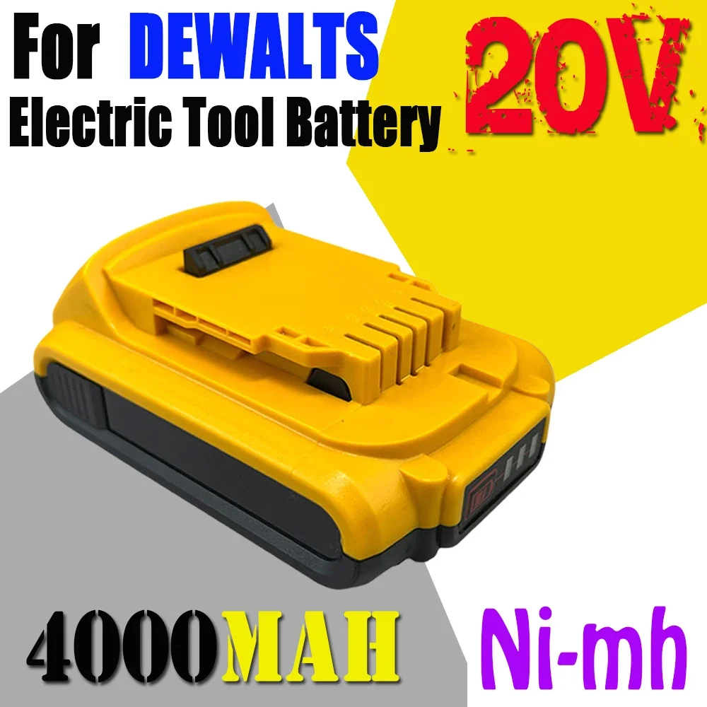 

20V DCB200 Li-ion Rechargeable Power Tool Battery for Dewalt 4000mAh DCB203 DCB181 DCB180 DCB200 DCB201 DCB201-2 L50