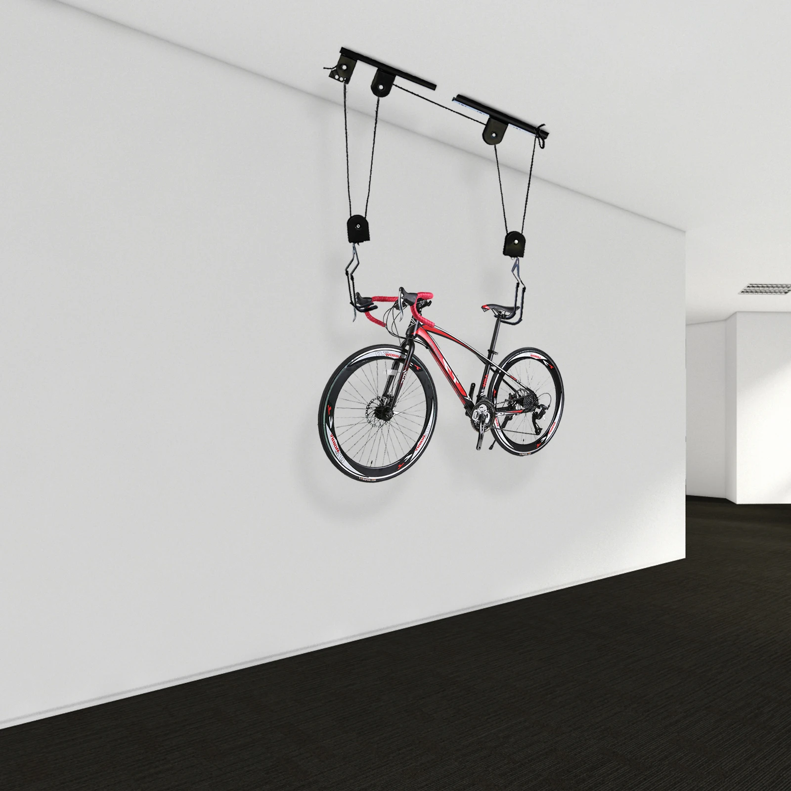 Ceiling Mount Bike Hoist Pulley System 3