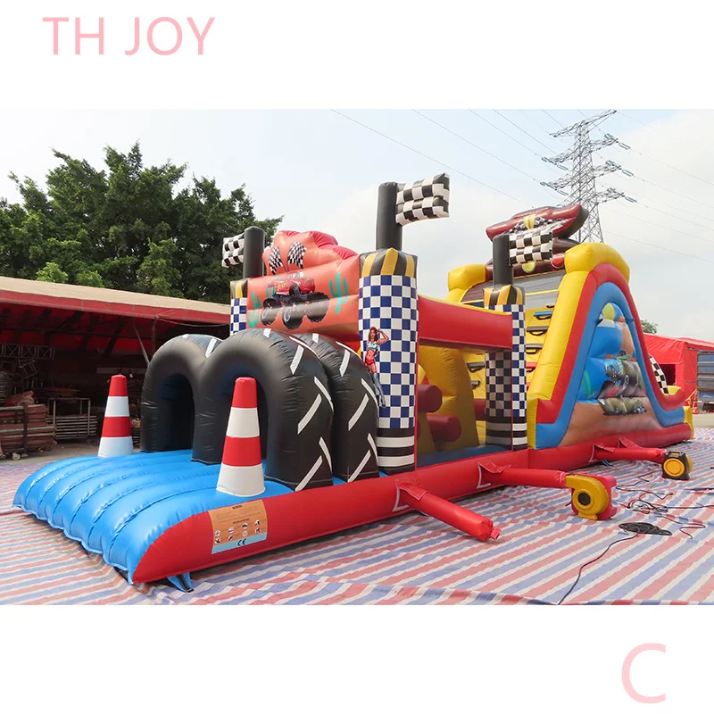 15x3m team work game inflatable obstacle course,giant commercial inflatable obstacle course rush race game bouncy slide 4