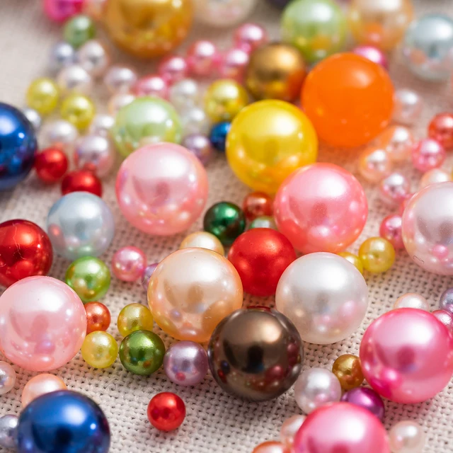 1000 Perline Finte Bianche 6mm - Perle Artificiali Con Foro Per Bracciali, Collane, Artigianato - Foto 4