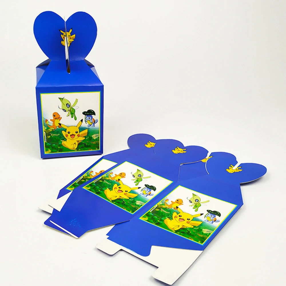 포켓몬 포켓볼 캔디 박스 선물 가방, 소년 피카츄 생일 파티 용품 장식, 어린이 장난감 선물, 파티 선물, 8.5x17.5cm, 12  개 - AliExpress