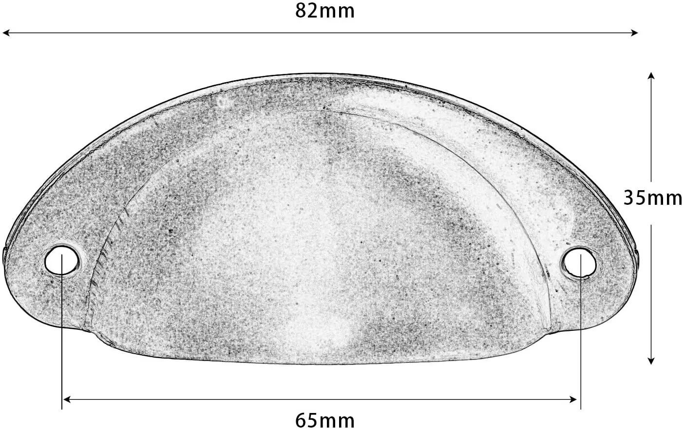 10ks skříň pohár dřít ovládat 82x35mm šuplík lastura dřít madla vintage starožitný kuchyň kredenc táhne nábytek boule gold+screw