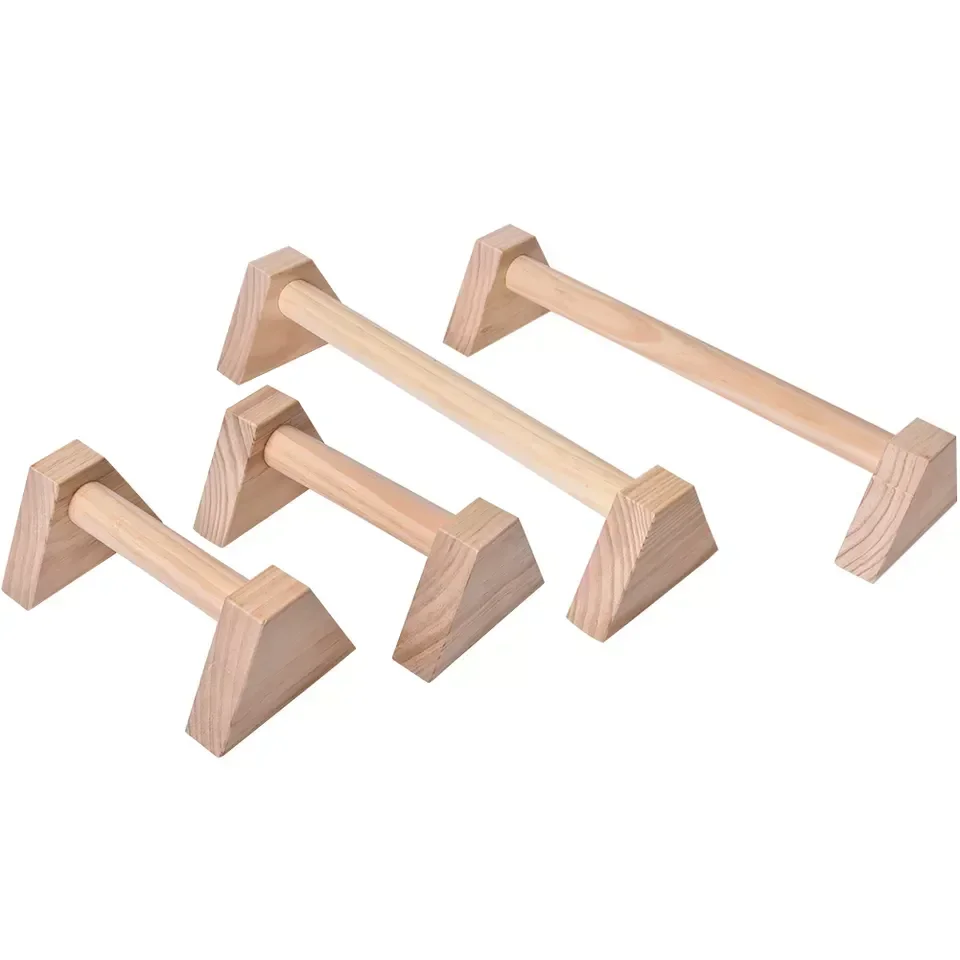 Pine Boutique Push-up Bracket Household Small Fitness Equipment Parallel Bars Solid Wood
