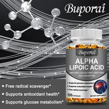 Alpha Lipoic Acid 600mg - Powerful Antioxidants Skin Care Protecting Liver, Brain and Nerve Health Energy Metabolism