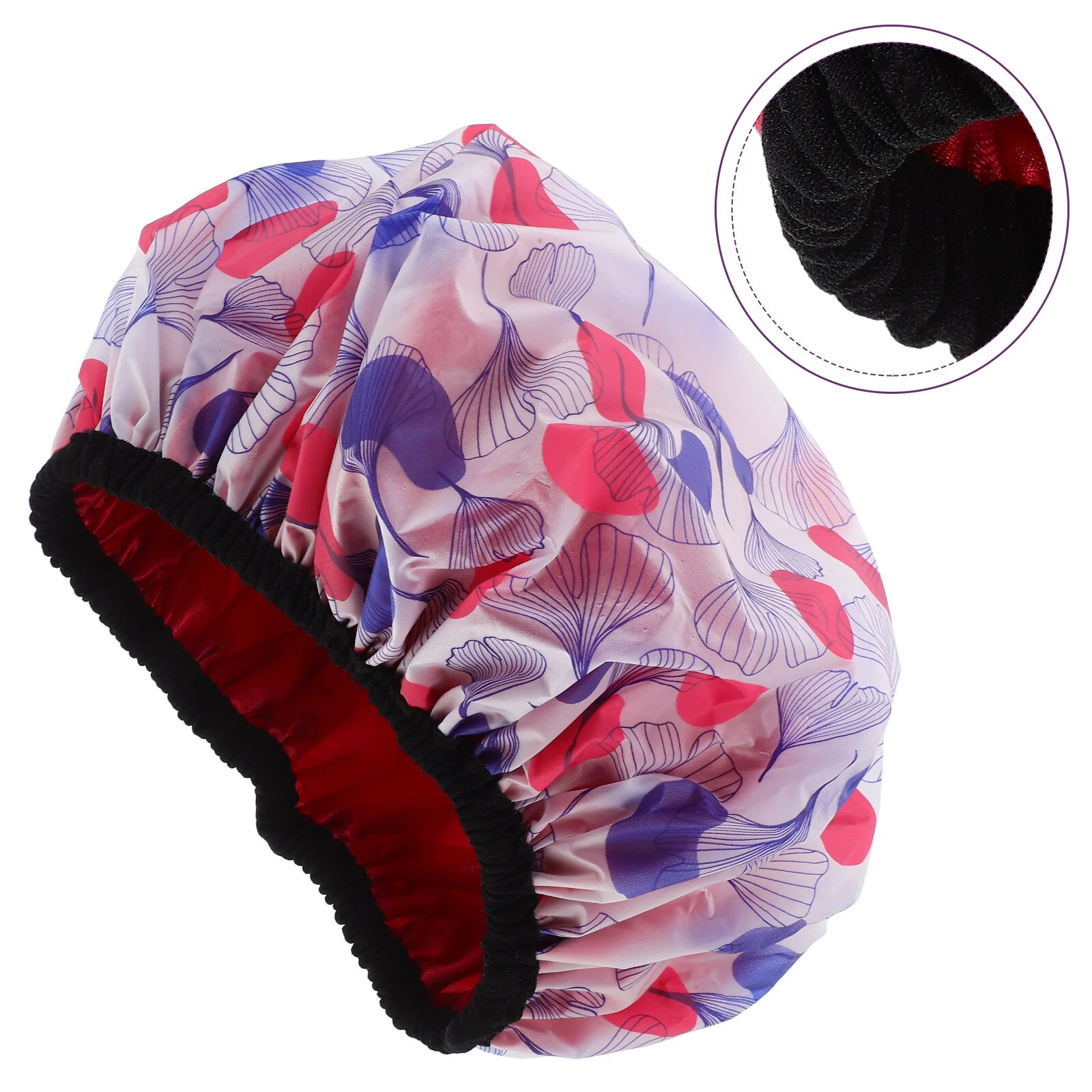 

Shower Cap Portable Hats for Women Double Layer Caps Lady Practical Showering Dry Hair Miss