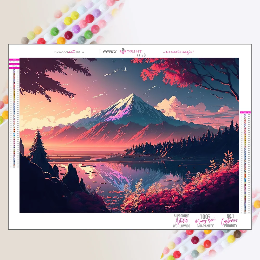 

Алмазная живопись, крепление Fuji, искусство, Ландшафтная иллюстрация, полный набор, вышивка крестиком, мозаика, подарок на день рождения, настенное украшение для комнаты 5D, сделай сам