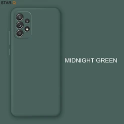 Enhanced Liquid Silicone Phone Case with Camera Protector for Samsung Galaxy - Original Back Cover (JK Midnight green)