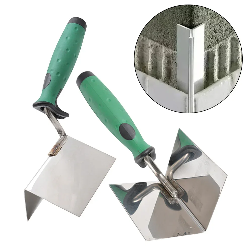 1pc Drywall Corner Tool Outer Internal Drywall Corner Trowel Stainless Steel Plastering Finishing Tool For Gyprock Plasterboard drywall smoothing spatula putty knife set drywall taping tool