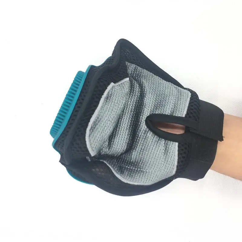 Horse Massage Gloves Pet Hair Gloves Silicone Horse Bathing Brush Breathable Dehairing Massage Scrubber