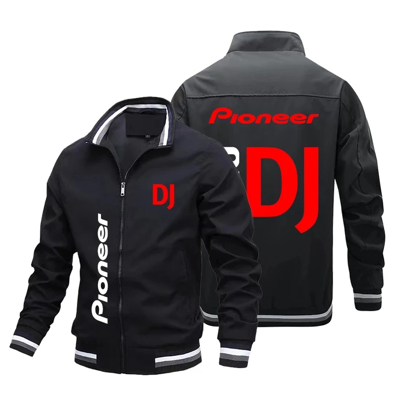 24 Year Leisure Spring and Autumn Men's Polo Collar Standing Neck Zipper Casual Printed Jacket