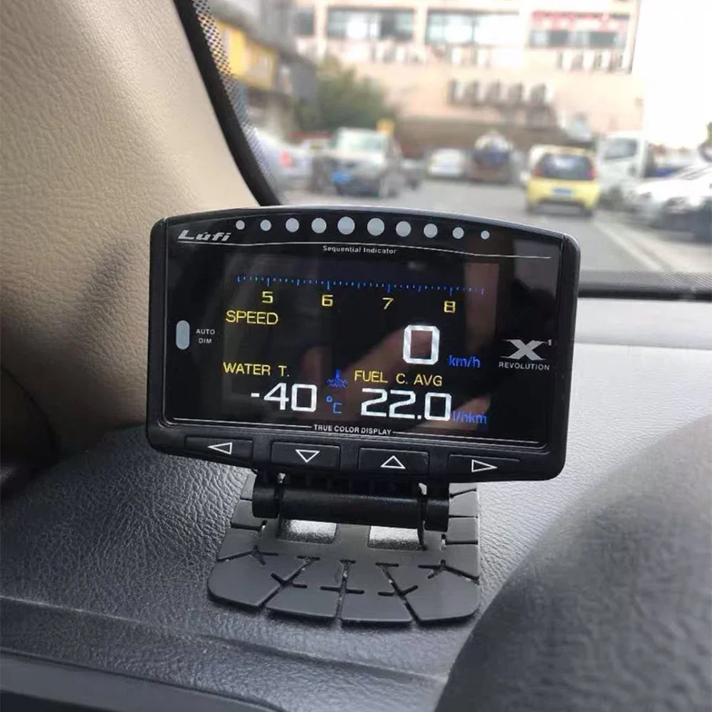 Lufi Ʈ  Ƽ 跮 ,  , ͺ νƮ  з µ, RPM ӵ, HUD ڵ ׼, X1 OBD2