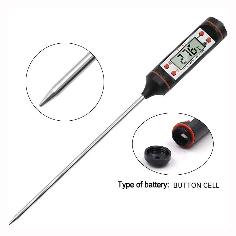 TP101 Digital Probe Thermometer for Kitchen Water Oil Temperature Measurement