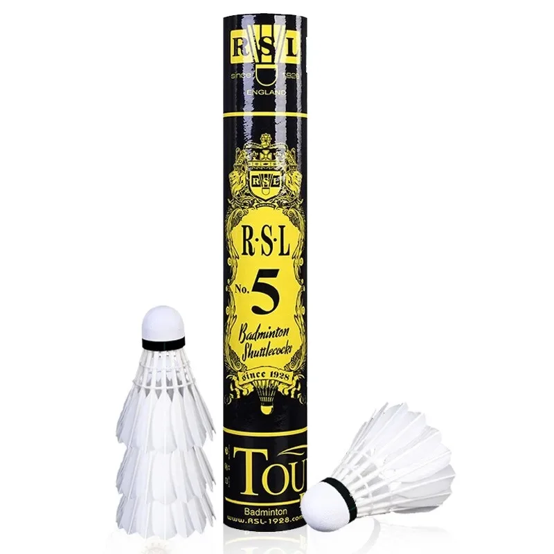RSLシャトルコック クラッシックターニー Classic 5ダース 1チューブオリジナルrslトーニーバドミントンシャトルコックno.5