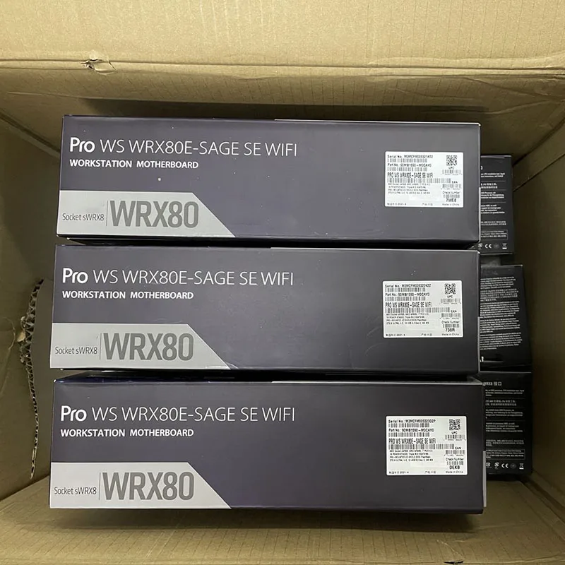 

Brand New PRO WS WRX80E-SAGE SE WIFI Workstation Motherboard Perfect Fit Threadripper PRO 3945WX 3955WX 3975WX 3995WX