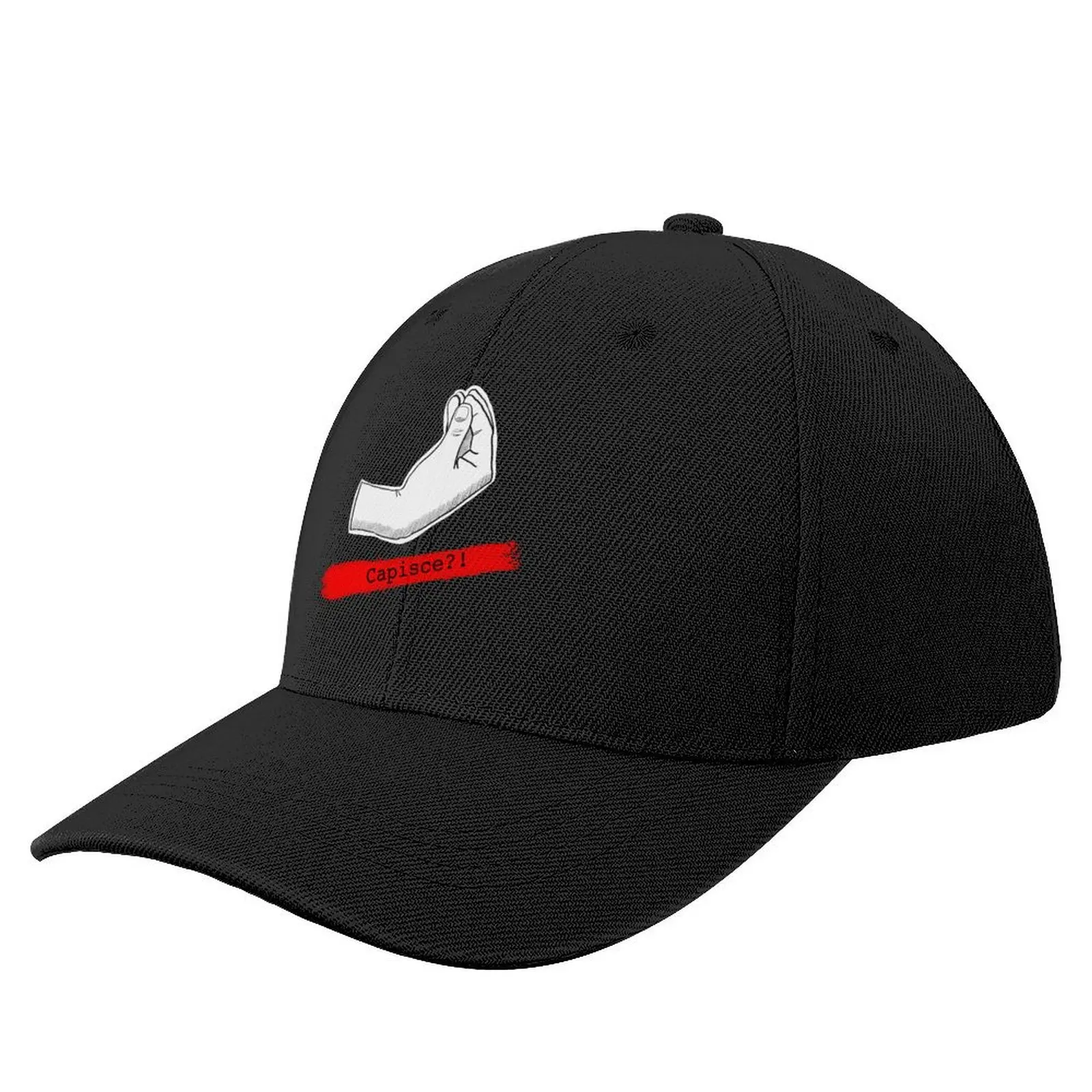 

Capisce italian hand meme Baseball Cap Cosplay Hat Man Luxury Women Hats Men's