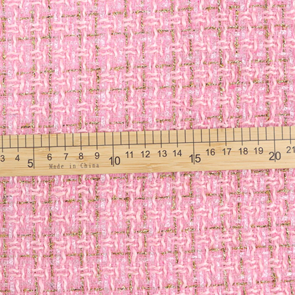 150cm Wide Small Fragrant Wind Woolen Cloth Fabric Coarse Spinning Tweed Coat Skirt Handmade Overcoat Apparel Sewing Accessories