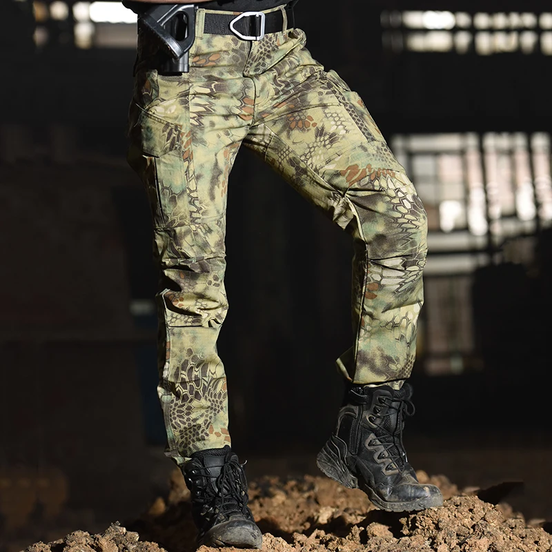 Outdoor Cargo Pants Men's Casual Camouflage FIshing Pants Fashion Streetwear Jogger Tactical Softair Trousers Men Clothing
