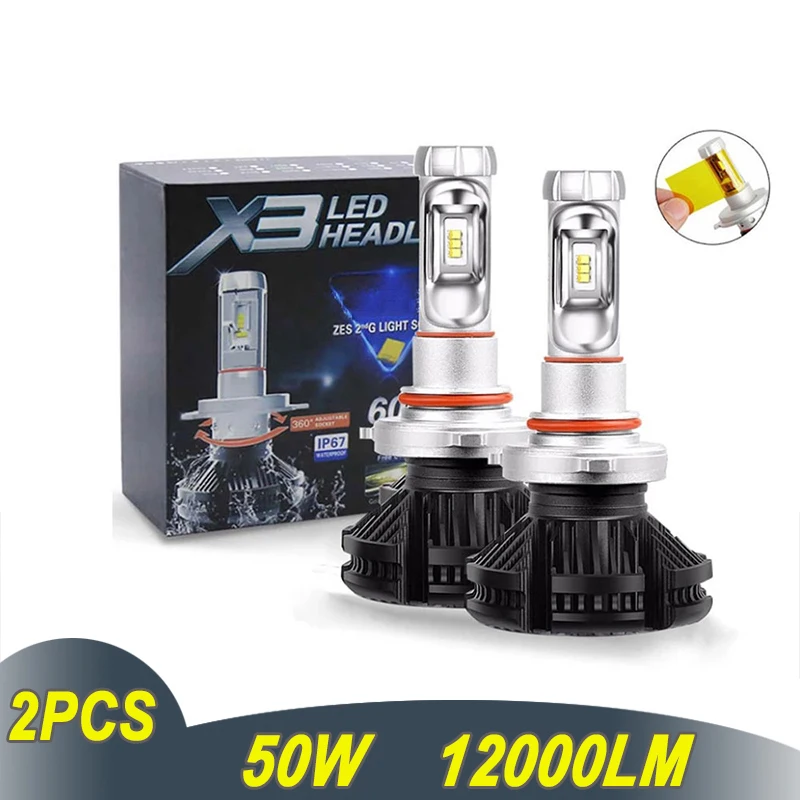 

High Quality H7 LED Headlight 100W 12V H1 H11 10000LM 3000K 6500K 8000K HB3 9005 HB4 9006 12000LM for Car Light Bulb Headlights