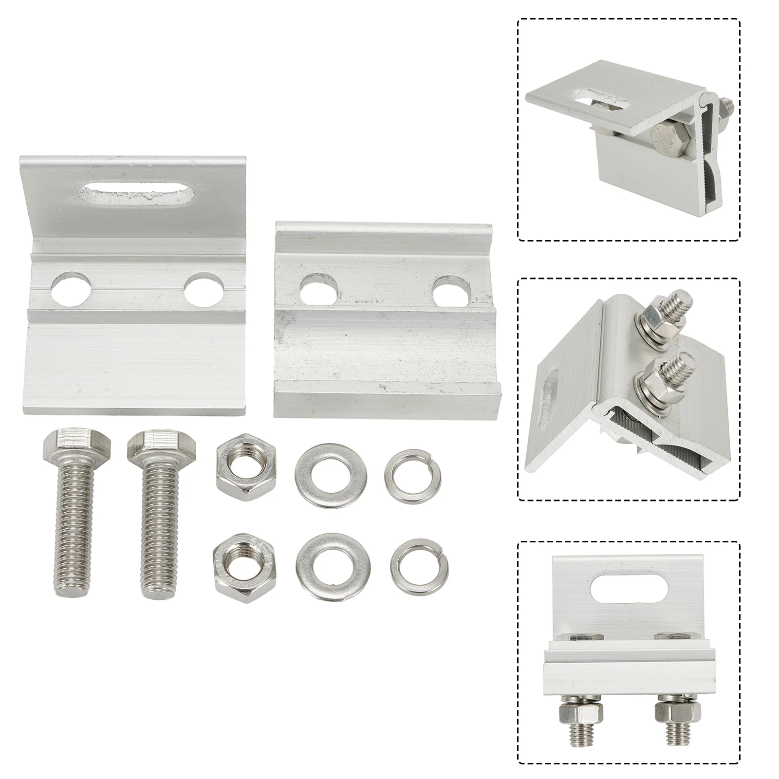

Reliable Roof Clamp for PV Solar Module Racking System, Easy Installation with Diamond Shaped Clamps, Weather Resistant CMCJ 014