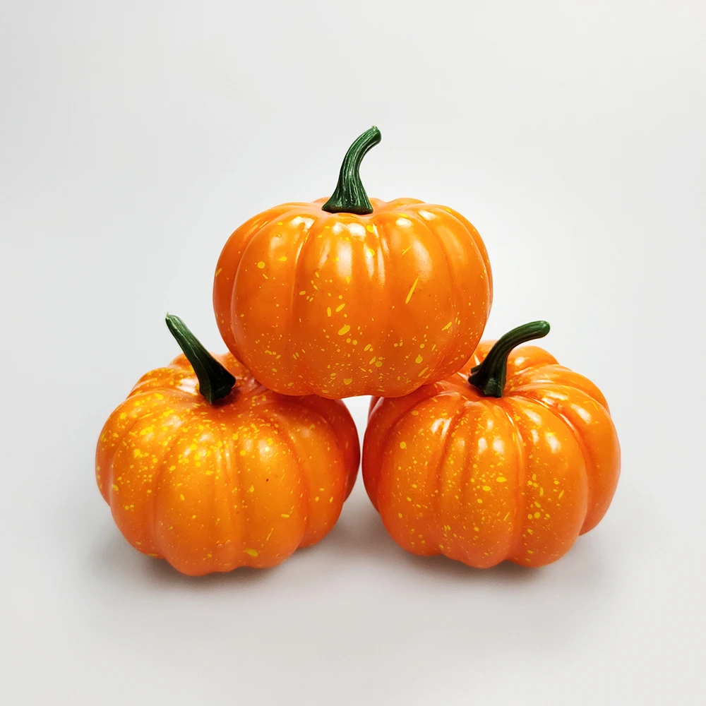 artificial pumpkin decoration Halloween Artificial Pumpkin Decoration Foam Simulation Fake Mini Pumpkin Halloween Party Decoration for Home Diy Craft Supplies