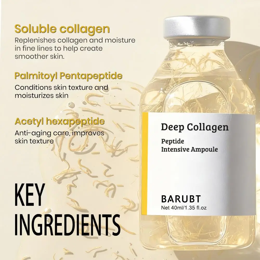 Korean Facial Care Silk Peptide Intensive Lifting Ampoule Essence Collagen Essence For Fade Facial Fine Lines Firm Skin Care