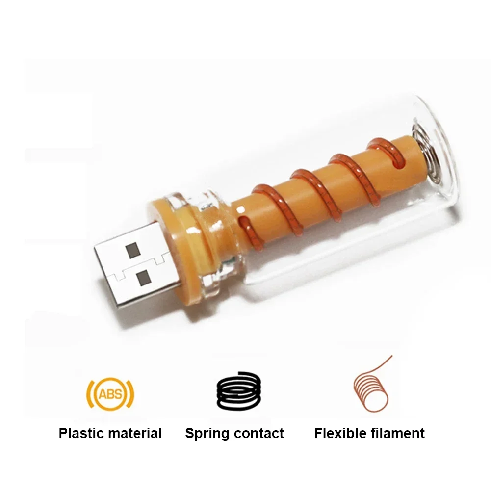 Car USB LED spiral Filament Touch Dimming Bulb 5V Retro LED Bulbs 1W Night Light Camping Incandescent Decorative LED Lighting - 3