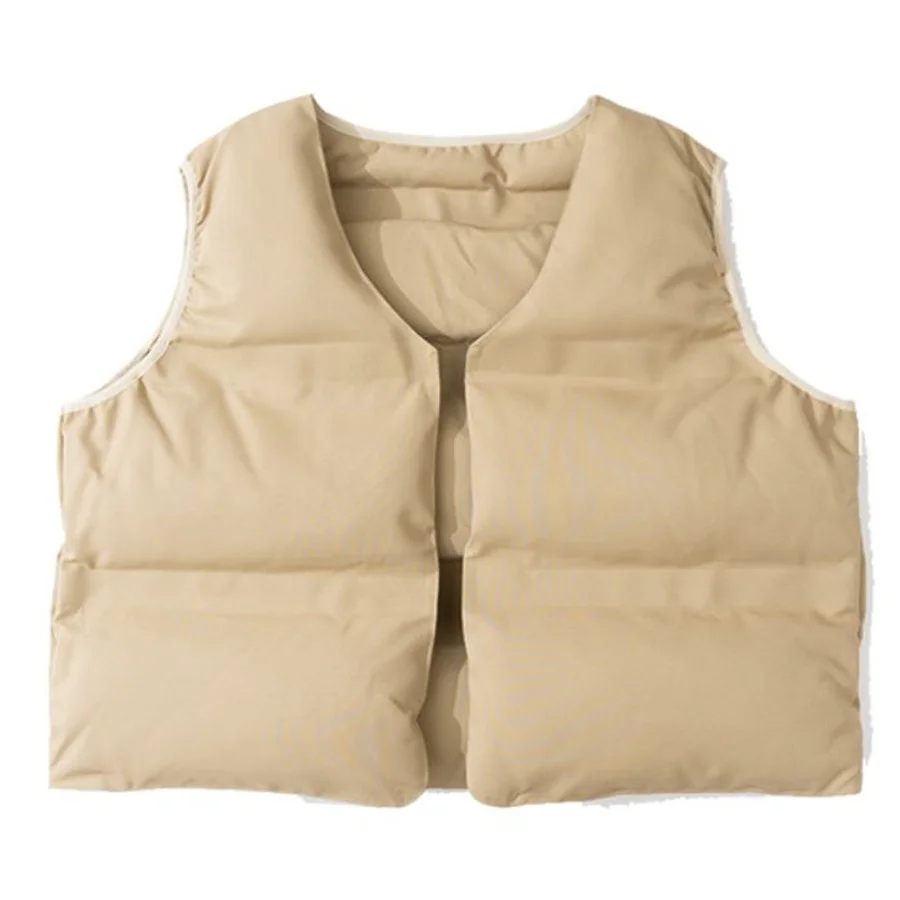 

Жилет женский зимний утепленный, Повседневный хлопковый двусторонний жилет в стиле унисекс, утепленный, с нижней талией, в стиле хип-хоп, 22