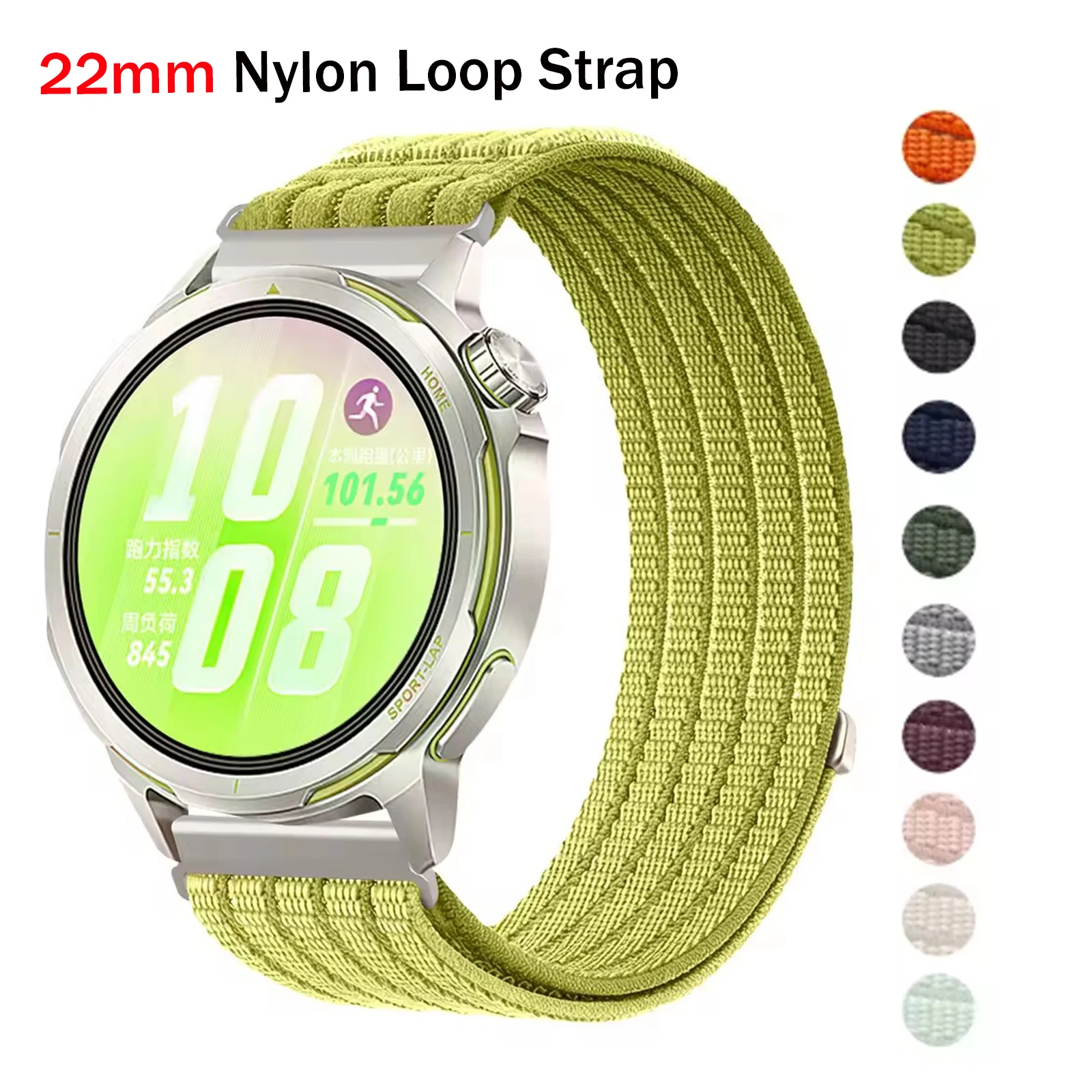 Premium 22mm Nylon Watch Strap – Loop Bracelet