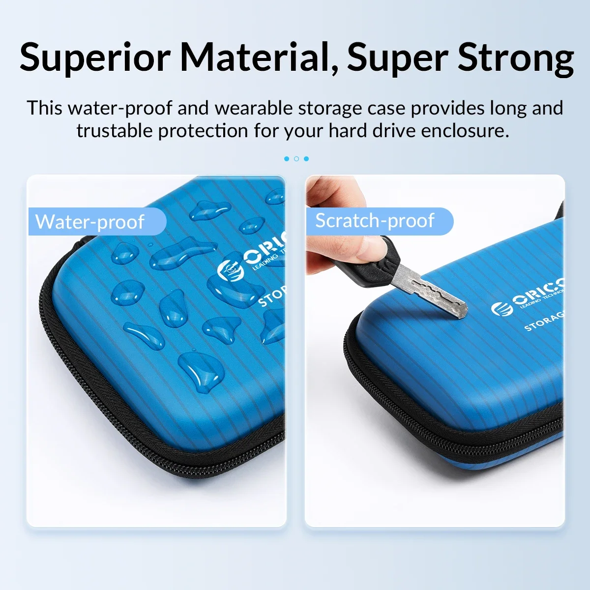 Portable Hard Drive Bag Hard Drive Case Electronic Accessories Case Digital Accessories Bag Electronics Travel Organizer ORICO 2.5" 3.5" Hard Disk Case Protection Bag for External HDD M.2 Case /Earphone/U Disk Large Capacity Colorful Storage Bags