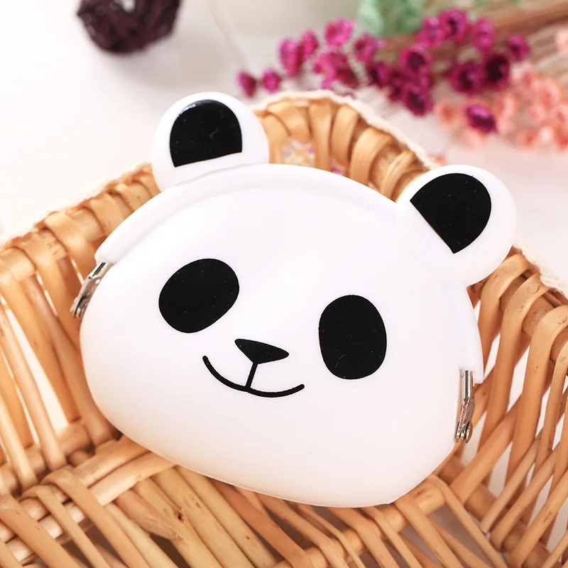 Coin Purse Girls Animals Mini Coin Purse Silicone Mini Coin Bag Change Wallet Purse Small Women Key Wallet Children Kids