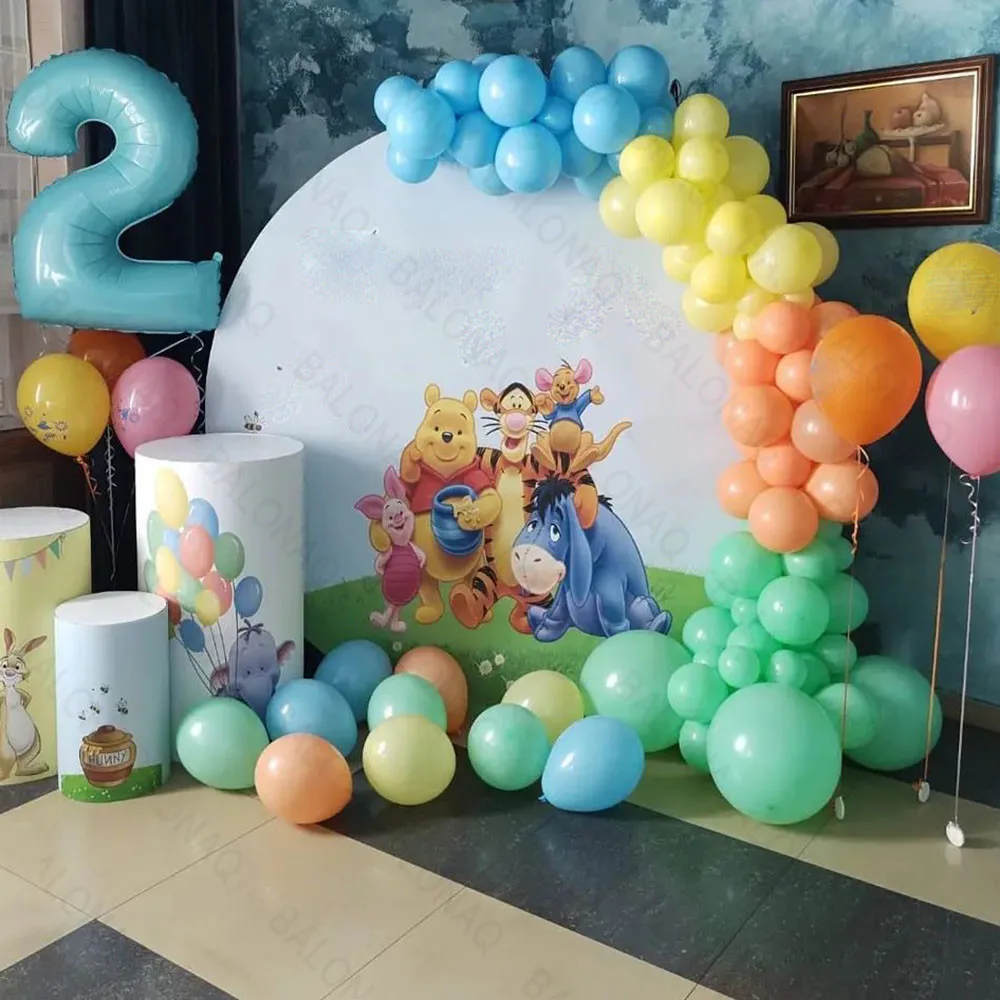 

1Set Cartoon Winnie the Pooh Foil Balloons Party Decor Rotate Balloon Birthday Party Supplies For Kids Baby Shower Ballons Decor