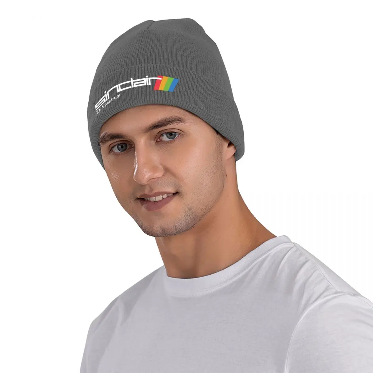 【TEKET】Warm Cap ZX Spectrum Warm Knitted Cap Fashion Bonnet Hat Autumn