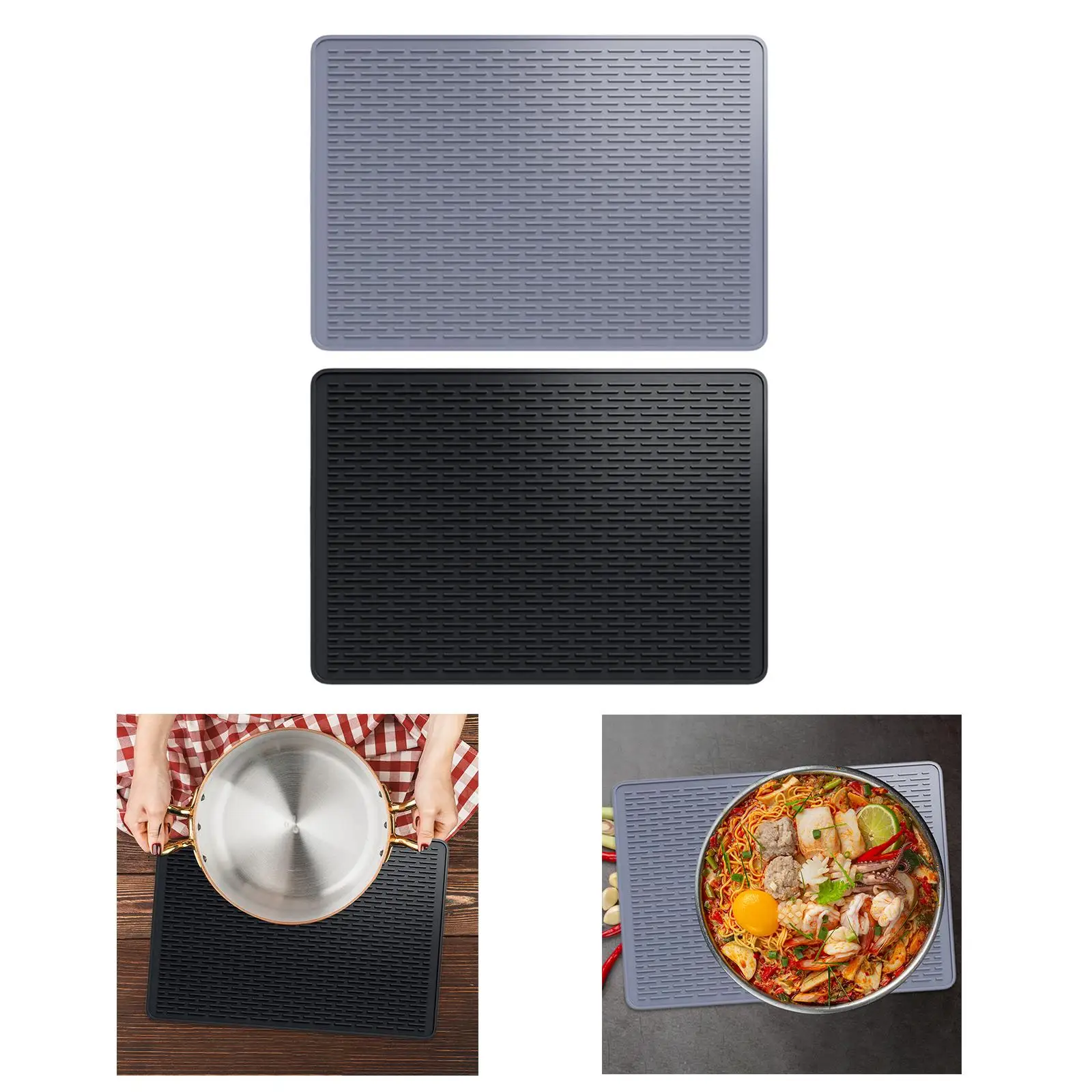 

Коврик для сушки посуды, коврик для кофемашины, компактный нескользящий держатель для горячего горшка для раковины