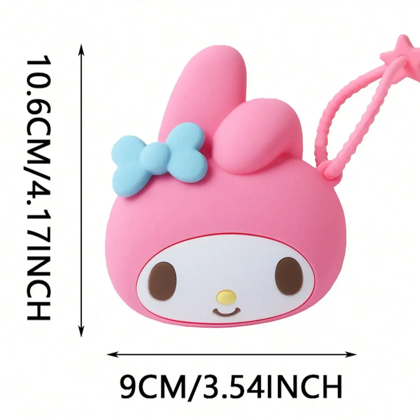 1PC Sanrio 공식 라이센스 쿠로미 멜로디 미니 실리콘 동전 지갑 방수 귀여운 대용량 지갑 생일 선물