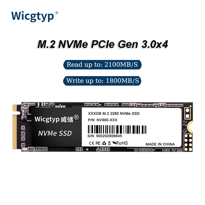 M.2 NVMe PCIe Gen 3.0x4 SSD 128gb 256gb 512GB For Laptop NVME M2 2280 SSD 1TB 2TB Internal Solid State Drive Hard Disk MSI Asro internal ssd