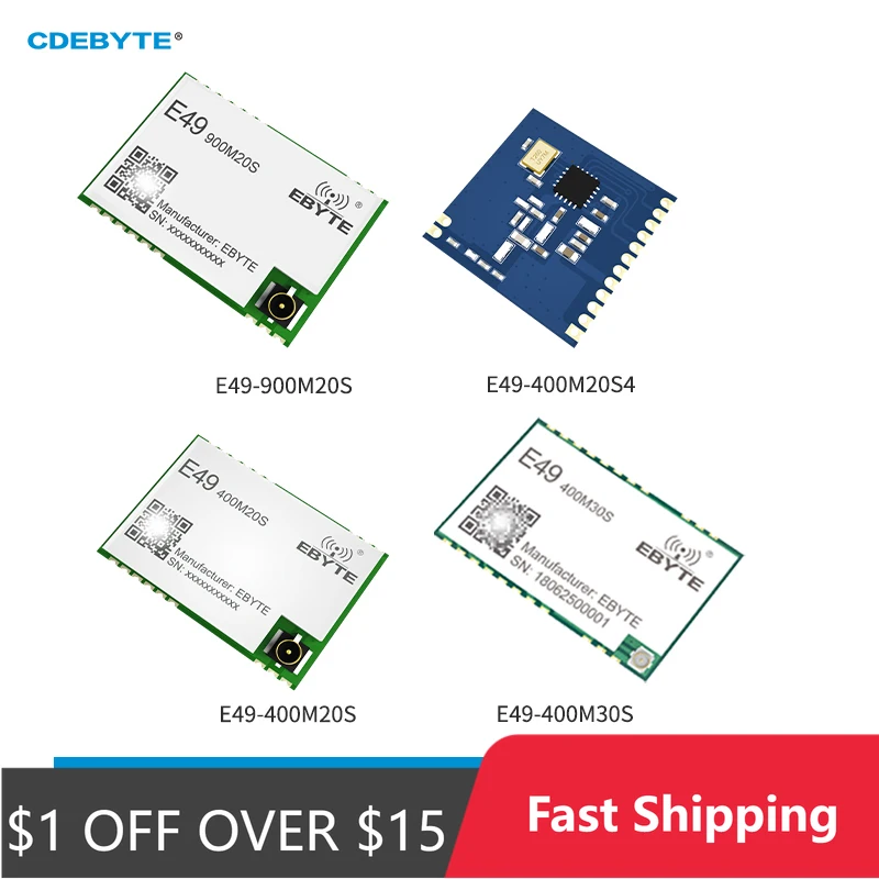 CMT2300A 433/868/915MHz SMD 무선 모듈 SPI 하드웨어 모듈 E49-900M/400M20S 3km 장거리 무선 모듈