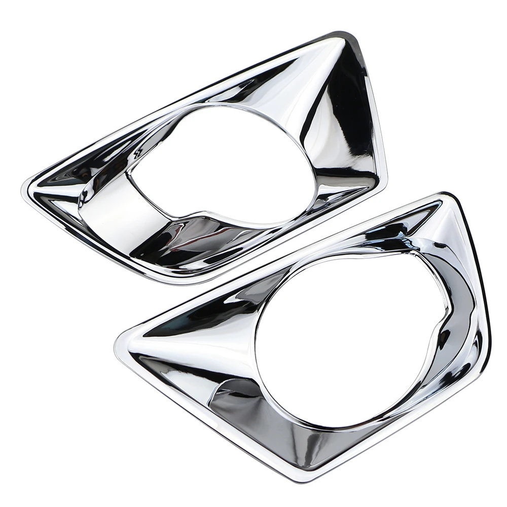 Front Head Fog Light Lamp Cover Trim - ABS Chrome Finish