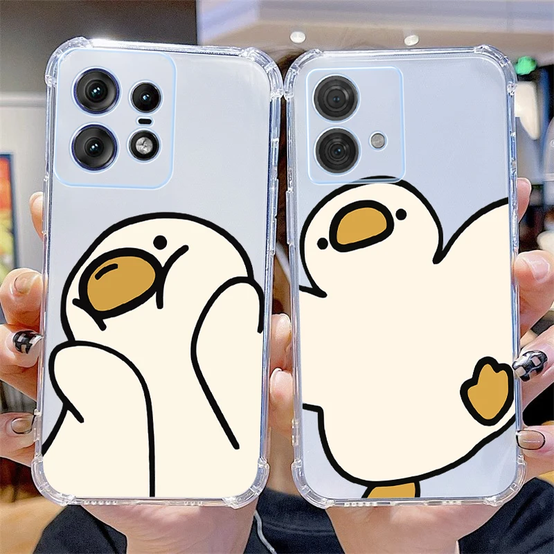Charming Cartoon Clear Phone Case - Transparent Protective Cover