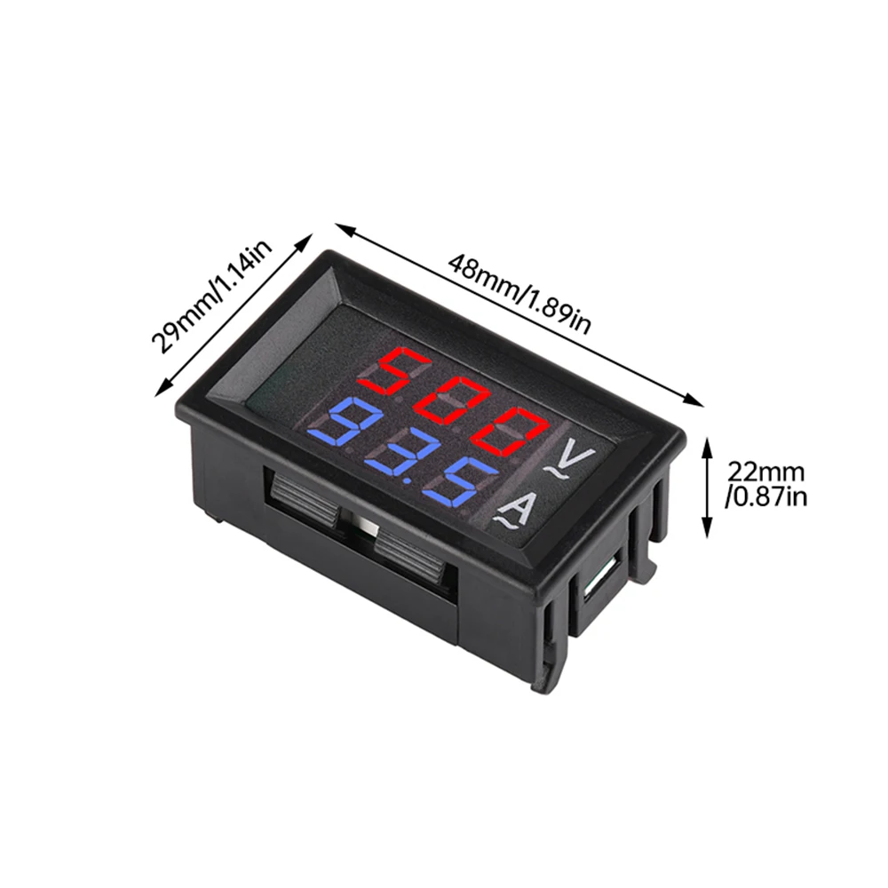 AC 50-500V 디지털 전압계 전류계 10A 50A 100A 220V 전압 전류 측정기 테스터 감지기 변압기가 있는 0.28인치 LCD 디스플레이