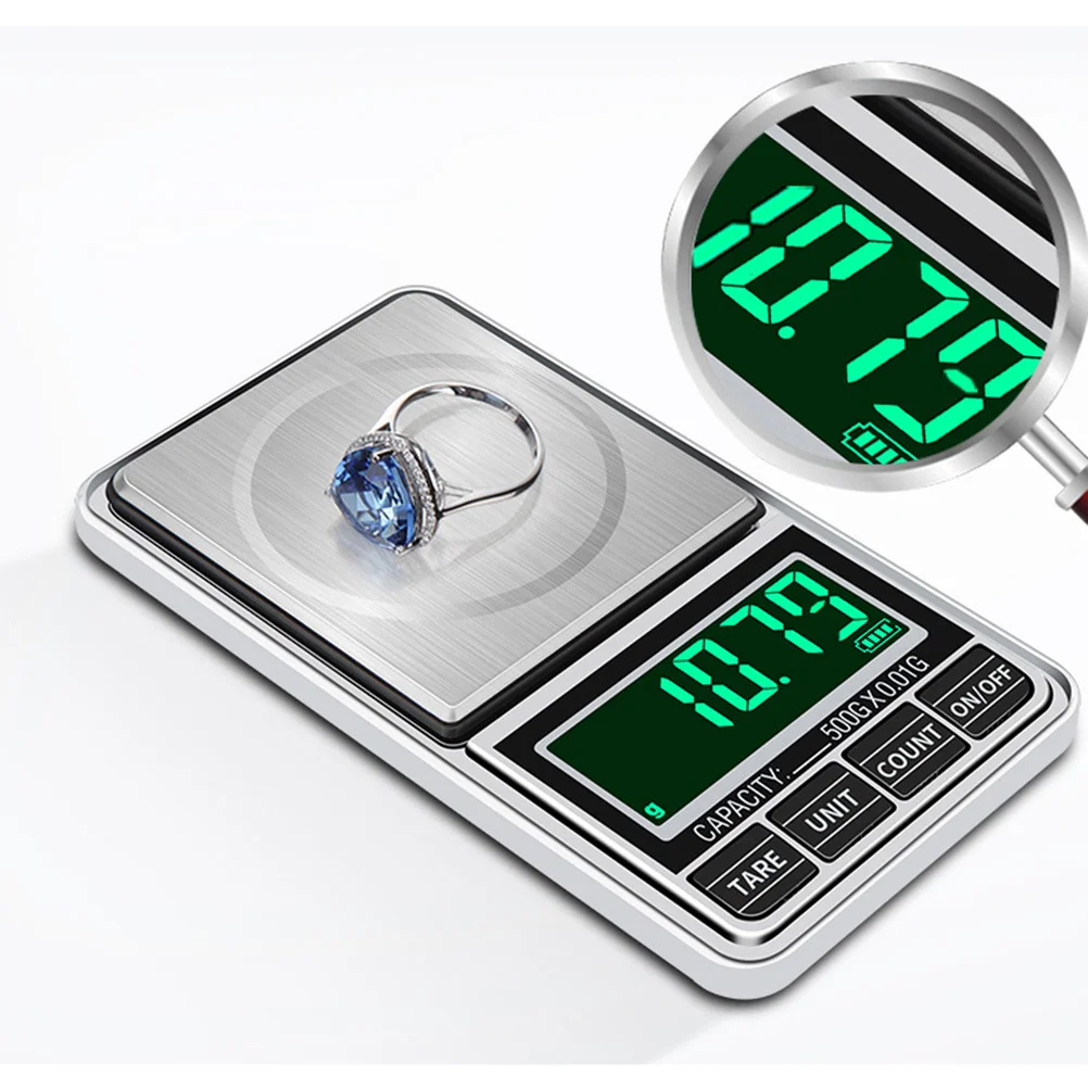 

High Precision Electronic Scale Mini Digital Pocket Scales Weight Measuring Tool for Jewelry Crude Medicine Daily Use