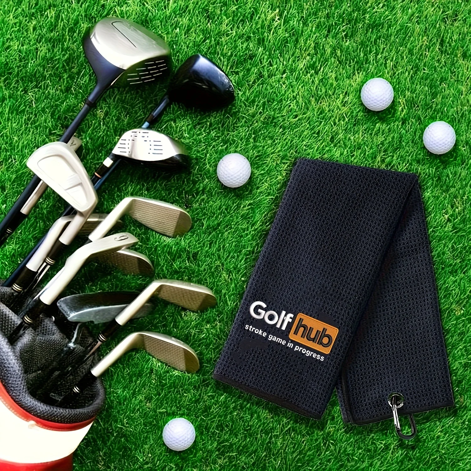 Funny Embroidered Microfiber Golf Towel Golf Accessories Men