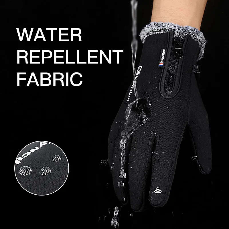 Touch Screen Warm Men Motorcycle Riding Equipment Guantes Windproof Waterproof Snowboard Ski Thermal Cycling Gloves 5