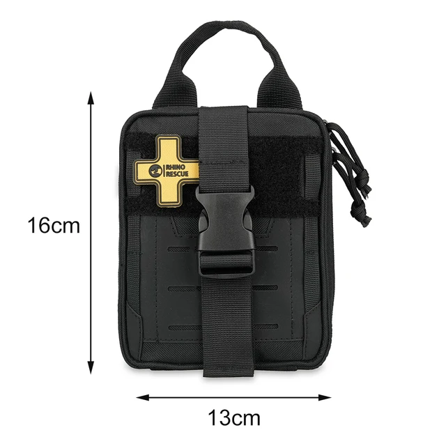 RHINO RESCUE CMS-Mini EDC Emergency Pack Tactical Bag IFAK with First Aid Pockets - Compact Tactic Survival Kit 3