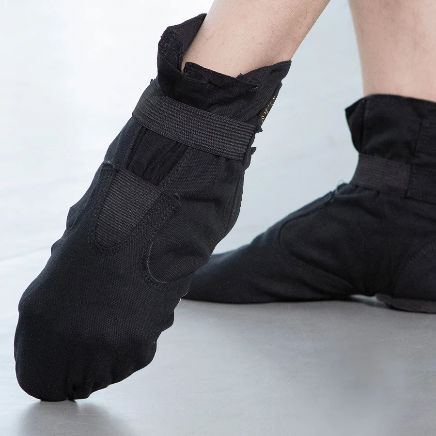Canvas Dance Booties Dance Sneaker Donna Nero High Top Jazz Boots Twin Gore Jazz Dance Shoes Uomo Dancing Sneakers