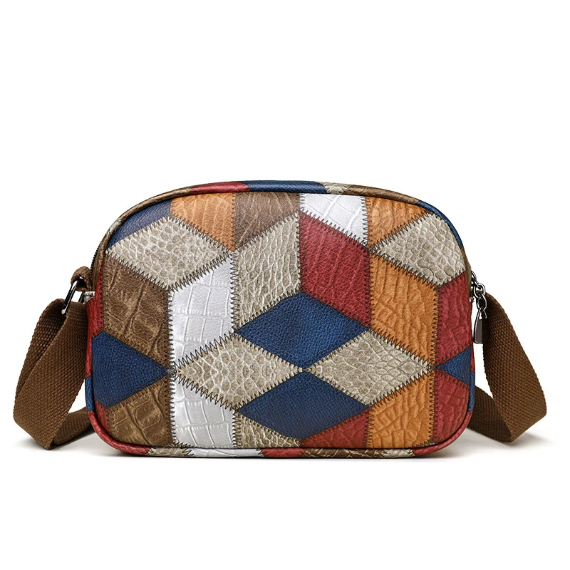 Classic Patchwork Bags For Women Luxury Designer Handbags And Purses New Splicing Design Old Money Shoulder Crossbody Bag