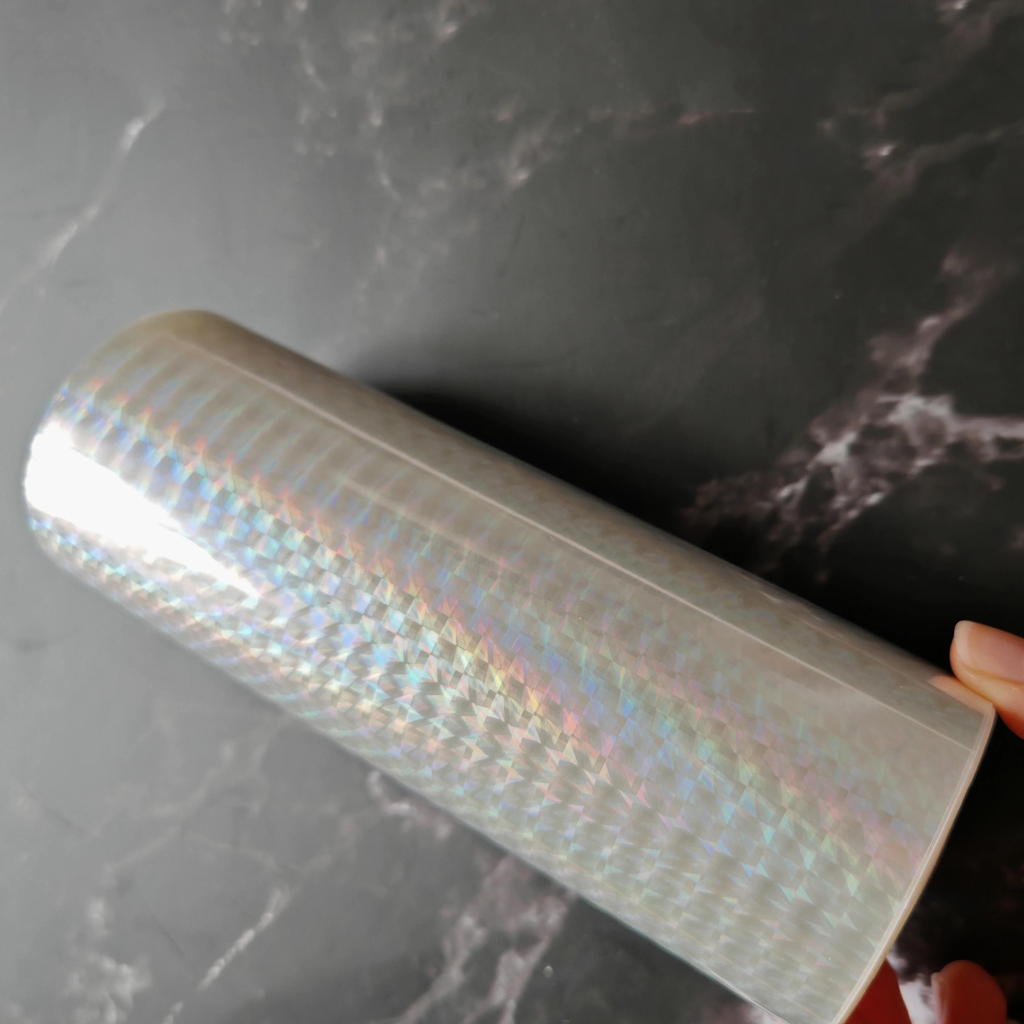 ? ? 핫 투명 소형 사각형 포일 종이 스탬핑 필름 16cm 폭 120M 길이 DIY 미니 라미네이터로 만드는 아름다운 컬러 카드