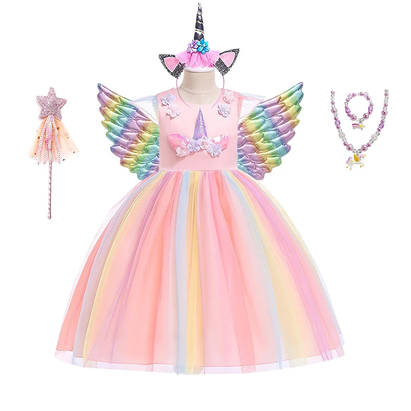 Girls Unicorn Dreams Dress Set, Birthday, Dress Up, Fancy Dress Costume 205