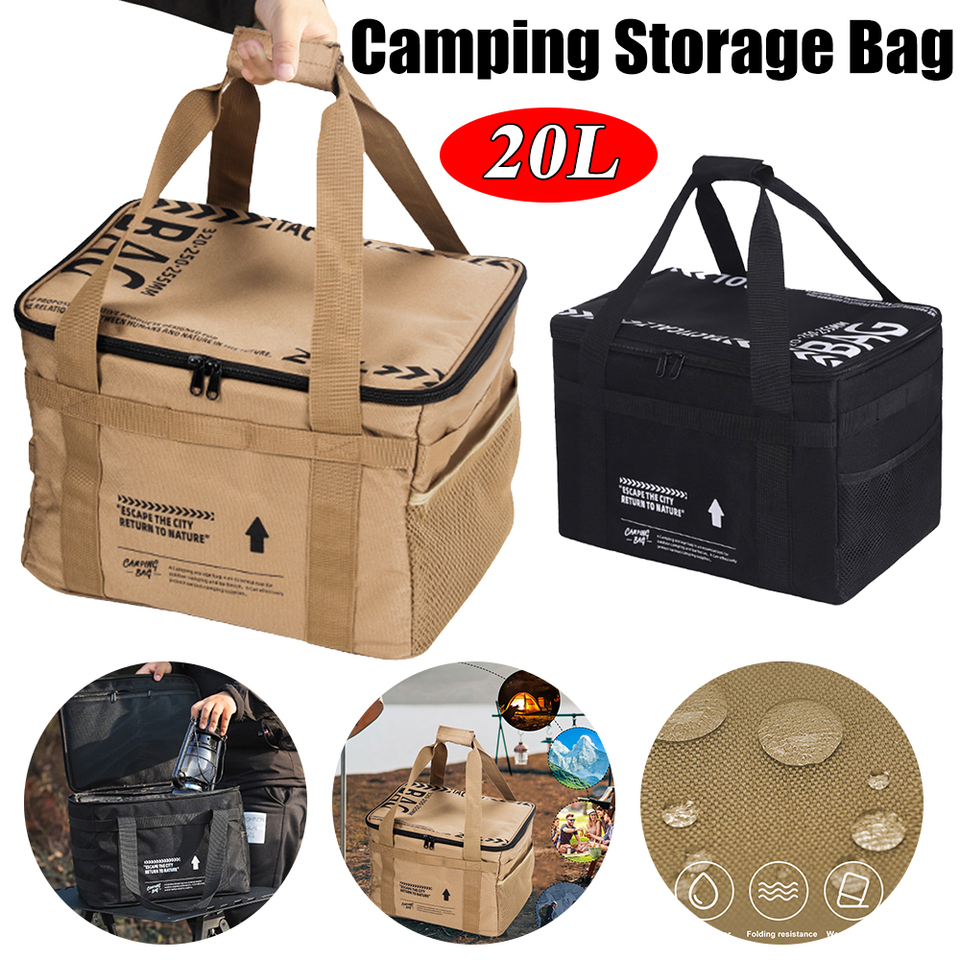 20 L Outdoor Camping Storage Bag Cooler Lunch Box Thermal bag Travel Tableware Handbag Insulated bag for Camping Picnic Tool